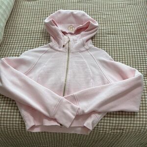 Pink Lululemon Scuba cropped jacket